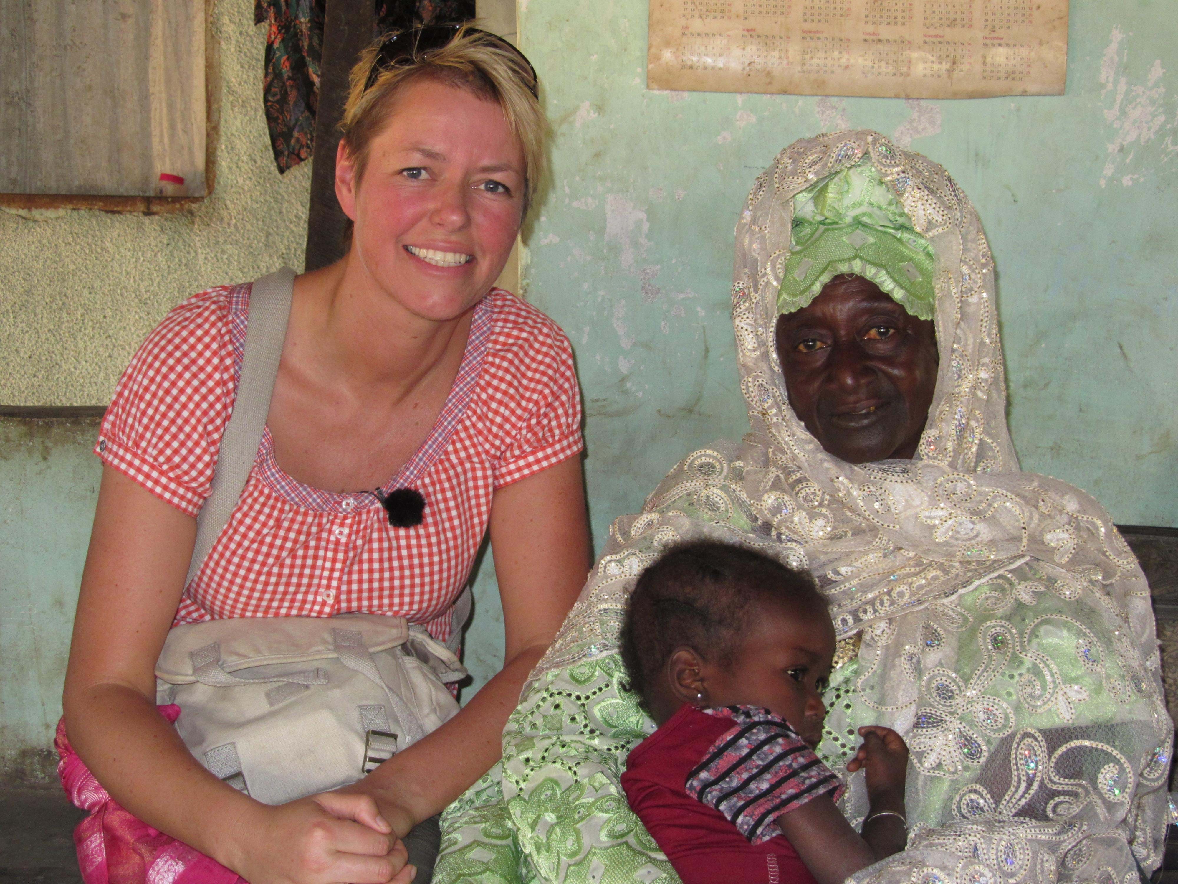 Anne Vibeke i Gambia