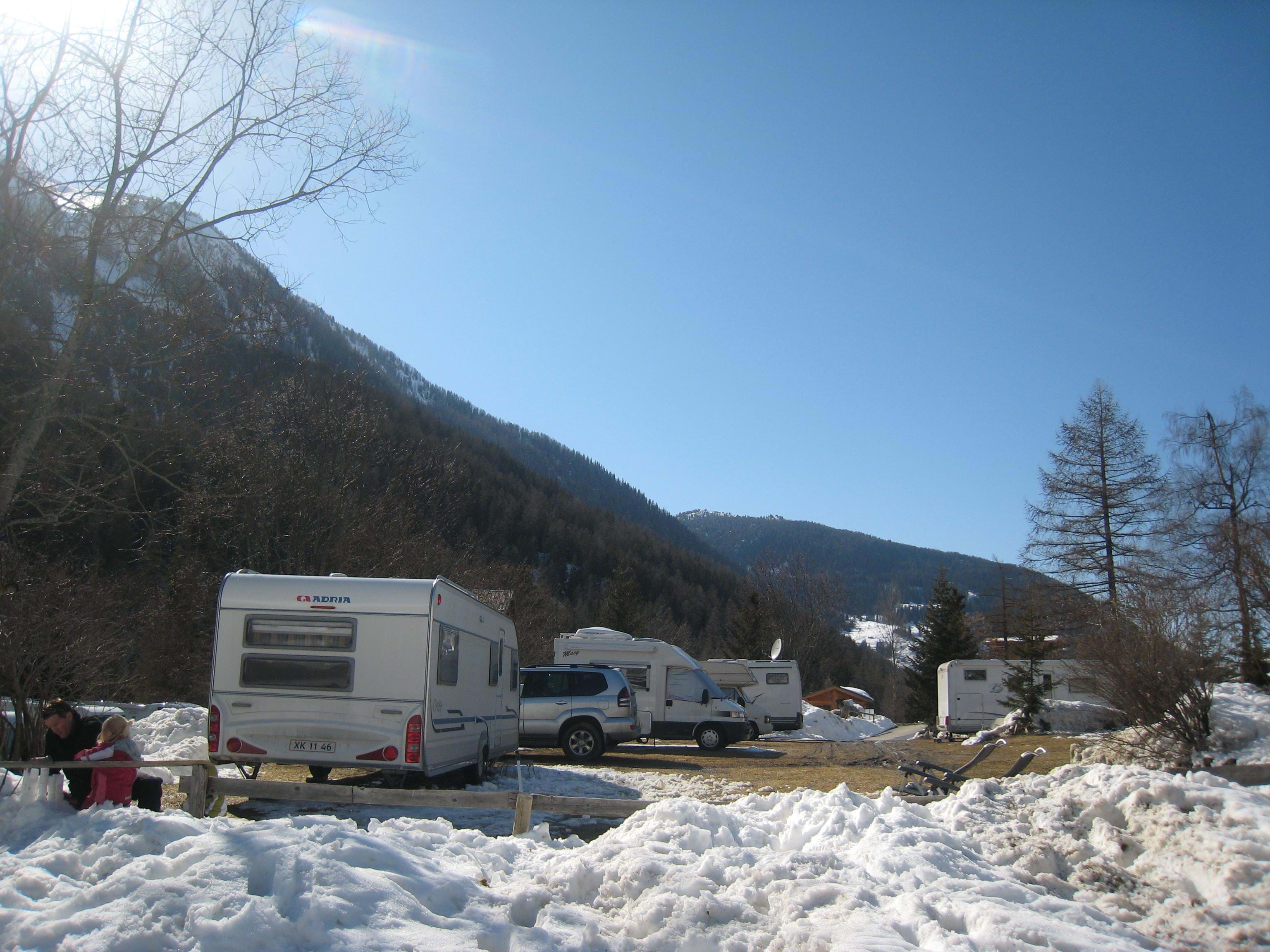 Vintercamping i Frankrig