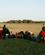 401 Folk Samles I Grupper Ved Solnedgang Med Udsigt Over Marsken Sort Sol Soenderjylland Anne Vibeke Rejser DSC02238