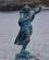 913 Statue Af Kystkvinde Ved Indsejlingen Til Svolvaer Lofoten Hurtigruten Norge Anne Vibeke Rejser DSC02542