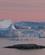162 Isbjergene Farves Lyseroede I Aftensolen Ilulissat Groenland Anne Vibeke Rejser IMG 6056
