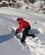 140 Ved Bygning Af En God Snehule Graves En Smal Rende I En Dyb Sneskråning Gjendesheim Jotunheimen Norge Anne Vibeke Rejser IMG 2107