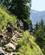 710 Paa Stenet Bjergsti Med Sikkerhedstov Mont Blanc Frankrig Anne Vibeke Rejser DSC01339