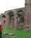 712 Rundt Mellem Den Enorme Klosterruin Lindisfarne Priory Holy Island Northumberland England Anne Vibeke Rejser Billede 292