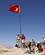 837 Det Tyrkiske Flag Paa Slottet Uchisar Göreme Kappadokien Tyrkiet Anne Vibeke Rejser PICT0315